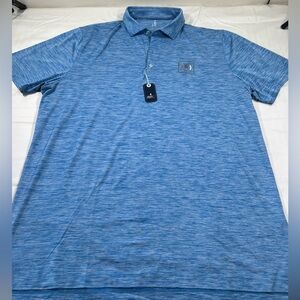 Johnnie-O color pipeline performance golf shirt with an embroidered logo NWT